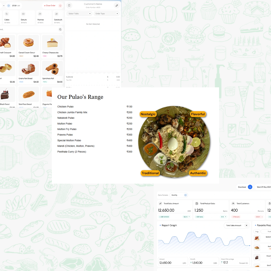 Image of a restaurant POS system